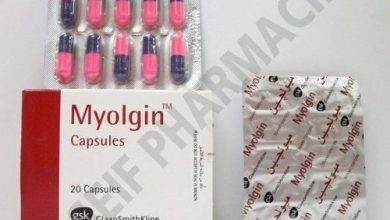سعر دواء ميولجين MYOLGIN 250 300 MG 20 CAPS.