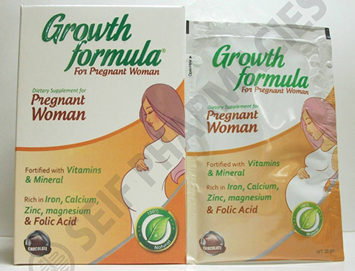 سعر جروث فورميلا للحوامل GROWTH FORMULA PREGNANT WOMAN 10 SACHETS 250 GM