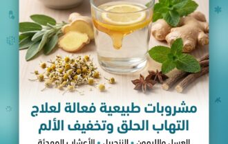 مشروبات طبيعية تساعد فى علاج التهاب الحلق